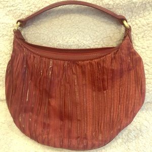 Donald J Pliner shoulder bag red leather